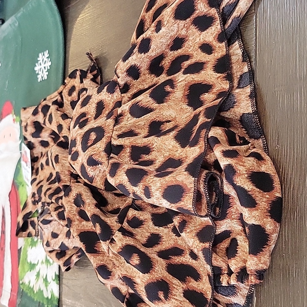 Leopard Print Ruffled Dress - Picture 6 of 10
